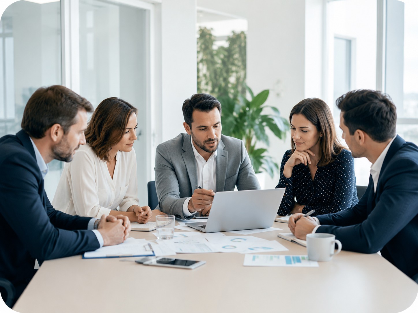 Illustration de communication et de stratégie d’entreprise